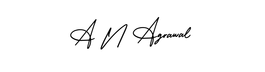 AmerikaSignatureDemo-Regular is a professional signature style that is perfect for those who want to add a touch of class to their signature. It is also a great choice for those who want to make their signature more unique. Get A N Agrawal name to fancy signature for free. A N Agrawal signature style 3 images and pictures png