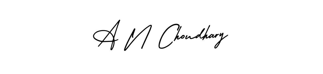 How to Draw A N Choudhary signature style? AmerikaSignatureDemo-Regular is a latest design signature styles for name A N Choudhary. A N Choudhary signature style 3 images and pictures png