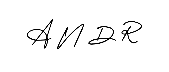 Also we have A N D R name is the best signature style. Create professional handwritten signature collection using AmerikaSignatureDemo-Regular autograph style. A N D R signature style 3 images and pictures png