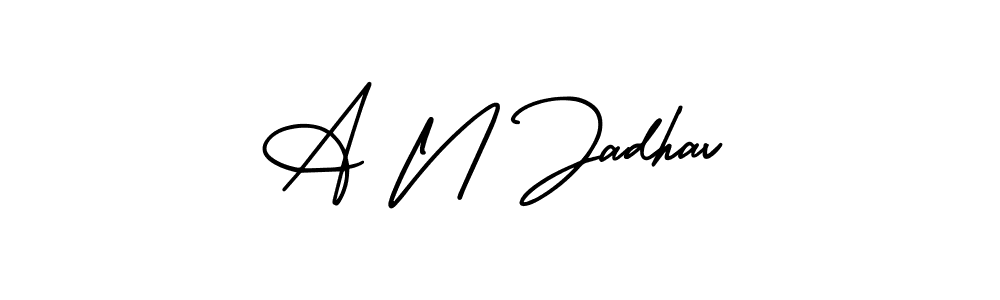 Make a beautiful signature design for name A N Jadhav. Use this online signature maker to create a handwritten signature for free. A N Jadhav signature style 3 images and pictures png