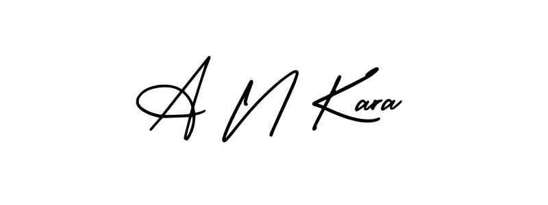 AmerikaSignatureDemo-Regular is a professional signature style that is perfect for those who want to add a touch of class to their signature. It is also a great choice for those who want to make their signature more unique. Get A N Kara name to fancy signature for free. A N Kara signature style 3 images and pictures png