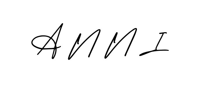 A N N I stylish signature style. Best Handwritten Sign (AmerikaSignatureDemo-Regular) for my name. Handwritten Signature Collection Ideas for my name A N N I. A N N I signature style 3 images and pictures png