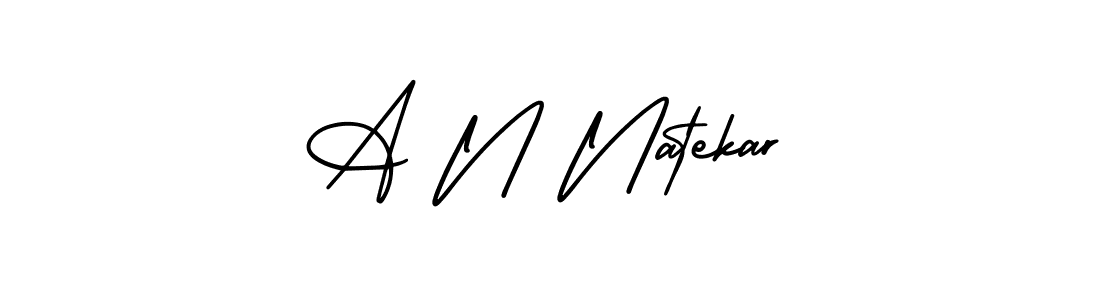 Also we have A N Natekar name is the best signature style. Create professional handwritten signature collection using AmerikaSignatureDemo-Regular autograph style. A N Natekar signature style 3 images and pictures png