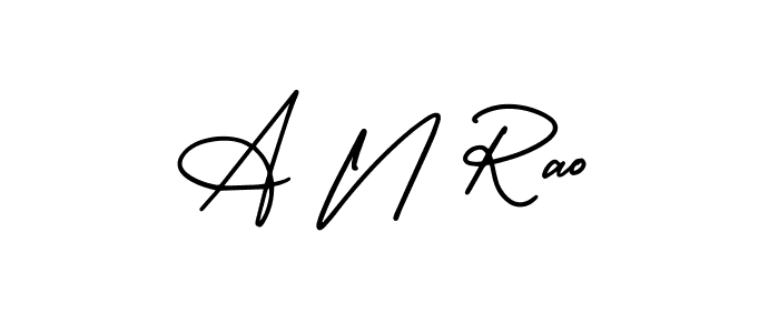 Similarly AmerikaSignatureDemo-Regular is the best handwritten signature design. Signature creator online .You can use it as an online autograph creator for name A N Rao. A N Rao signature style 3 images and pictures png