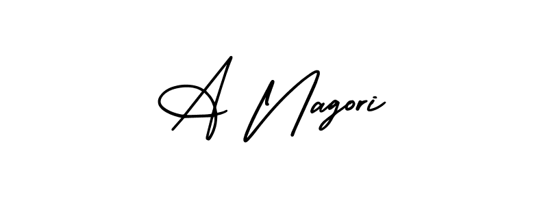 Make a beautiful signature design for name A Nagori. Use this online signature maker to create a handwritten signature for free. A Nagori signature style 3 images and pictures png