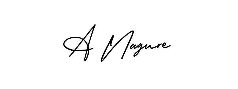 Best and Professional Signature Style for A Nagure. AmerikaSignatureDemo-Regular Best Signature Style Collection. A Nagure signature style 3 images and pictures png