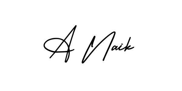 Similarly AmerikaSignatureDemo-Regular is the best handwritten signature design. Signature creator online .You can use it as an online autograph creator for name A Naik. A Naik signature style 3 images and pictures png