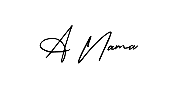 Check out images of Autograph of A Nama name. Actor A Nama Signature Style. AmerikaSignatureDemo-Regular is a professional sign style online. A Nama signature style 3 images and pictures png