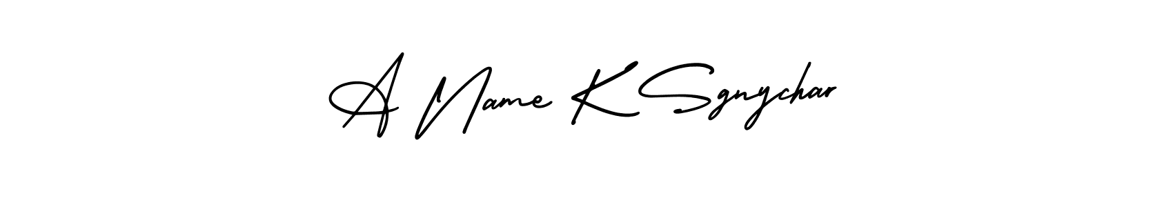 How to make A Name K Sgnychar name signature. Use AmerikaSignatureDemo-Regular style for creating short signs online. This is the latest handwritten sign. A Name K Sgnychar signature style 3 images and pictures png