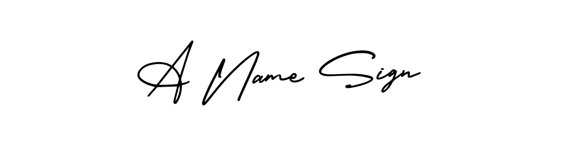 Make a beautiful signature design for name A Name Sign. With this signature (AmerikaSignatureDemo-Regular) style, you can create a handwritten signature for free. A Name Sign signature style 3 images and pictures png