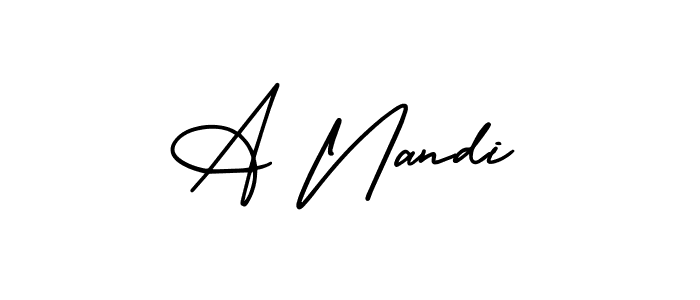 Best and Professional Signature Style for A Nandi. AmerikaSignatureDemo-Regular Best Signature Style Collection. A Nandi signature style 3 images and pictures png