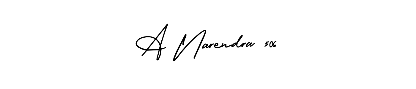 if you are searching for the best signature style for your name A Narendra 506. so please give up your signature search. here we have designed multiple signature styles  using AmerikaSignatureDemo-Regular. A Narendra 506 signature style 3 images and pictures png