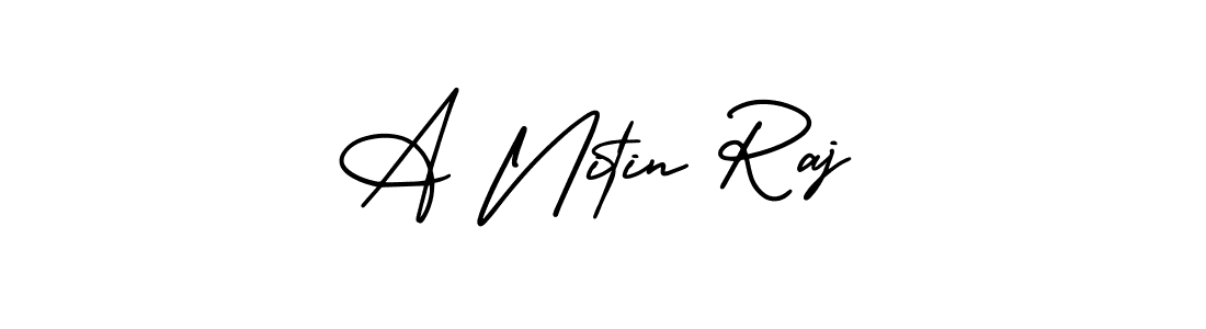 How to make A Nitin Raj signature? AmerikaSignatureDemo-Regular is a professional autograph style. Create handwritten signature for A Nitin Raj name. A Nitin Raj signature style 3 images and pictures png