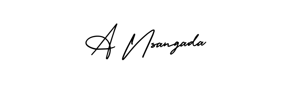 Also we have A Nsangada name is the best signature style. Create professional handwritten signature collection using AmerikaSignatureDemo-Regular autograph style. A Nsangada signature style 3 images and pictures png