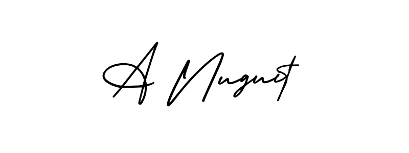 Check out images of Autograph of A Nuguit name. Actor A Nuguit Signature Style. AmerikaSignatureDemo-Regular is a professional sign style online. A Nuguit signature style 3 images and pictures png