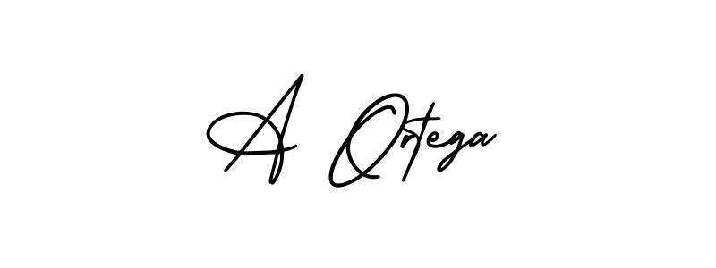 You should practise on your own different ways (AmerikaSignatureDemo-Regular) to write your name (A Ortega) in signature. don't let someone else do it for you. A Ortega signature style 3 images and pictures png
