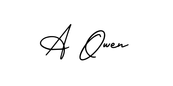 You should practise on your own different ways (AmerikaSignatureDemo-Regular) to write your name (A Owen) in signature. don't let someone else do it for you. A Owen signature style 3 images and pictures png