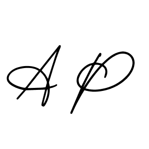 Similarly AmerikaSignatureDemo-Regular is the best handwritten signature design. Signature creator online .You can use it as an online autograph creator for name A P. A P signature style 3 images and pictures png