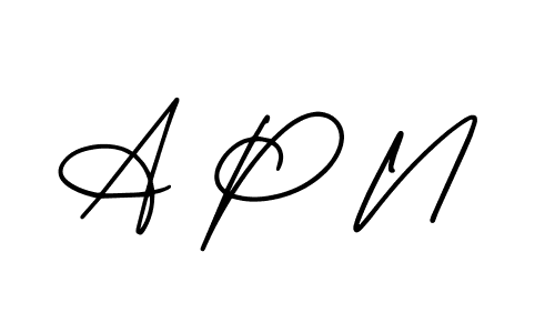 Make a beautiful signature design for name A P N. Use this online signature maker to create a handwritten signature for free. A P N signature style 3 images and pictures png