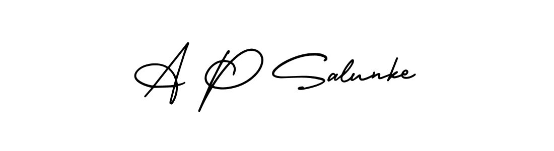 Check out images of Autograph of A P Salunke name. Actor A P Salunke Signature Style. AmerikaSignatureDemo-Regular is a professional sign style online. A P Salunke signature style 3 images and pictures png