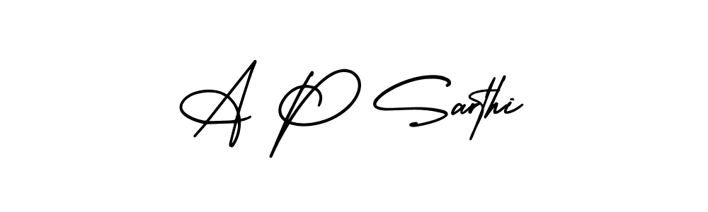 Best and Professional Signature Style for A P Sarthi. AmerikaSignatureDemo-Regular Best Signature Style Collection. A P Sarthi signature style 3 images and pictures png