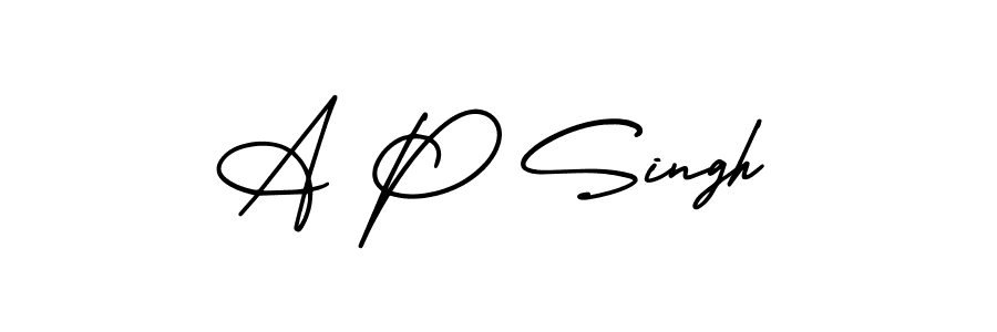 Similarly AmerikaSignatureDemo-Regular is the best handwritten signature design. Signature creator online .You can use it as an online autograph creator for name A P Singh. A P Singh signature style 3 images and pictures png