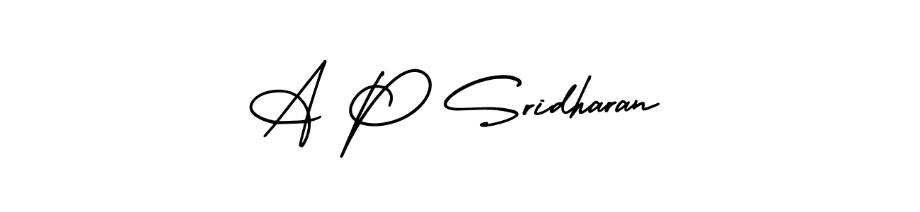 You can use this online signature creator to create a handwritten signature for the name A P Sridharan. This is the best online autograph maker. A P Sridharan signature style 3 images and pictures png