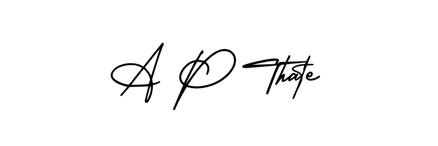 Also You can easily find your signature by using the search form. We will create A P Thate name handwritten signature images for you free of cost using AmerikaSignatureDemo-Regular sign style. A P Thate signature style 3 images and pictures png