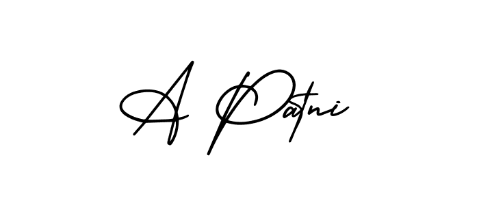 How to make A Patni signature? AmerikaSignatureDemo-Regular is a professional autograph style. Create handwritten signature for A Patni name. A Patni signature style 3 images and pictures png