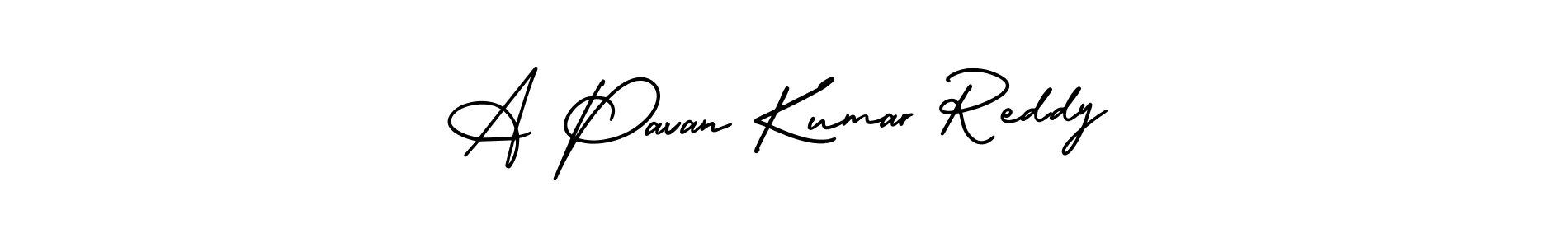 A Pavan Kumar Reddy stylish signature style. Best Handwritten Sign (AmerikaSignatureDemo-Regular) for my name. Handwritten Signature Collection Ideas for my name A Pavan Kumar Reddy. A Pavan Kumar Reddy signature style 3 images and pictures png