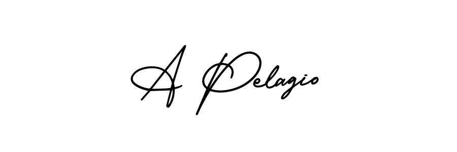 A Pelagio stylish signature style. Best Handwritten Sign (AmerikaSignatureDemo-Regular) for my name. Handwritten Signature Collection Ideas for my name A Pelagio. A Pelagio signature style 3 images and pictures png