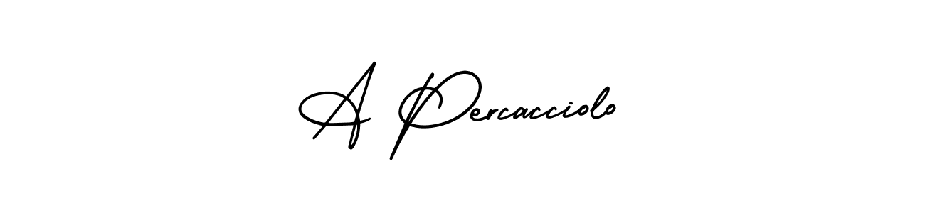 Make a beautiful signature design for name A Percacciolo. Use this online signature maker to create a handwritten signature for free. A Percacciolo signature style 3 images and pictures png