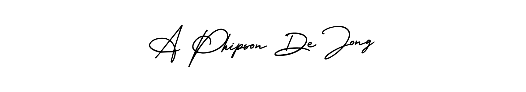 It looks lik you need a new signature style for name A Phipson De Jong. Design unique handwritten (AmerikaSignatureDemo-Regular) signature with our free signature maker in just a few clicks. A Phipson De Jong signature style 3 images and pictures png