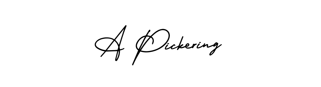 Similarly AmerikaSignatureDemo-Regular is the best handwritten signature design. Signature creator online .You can use it as an online autograph creator for name A Pickering. A Pickering signature style 3 images and pictures png