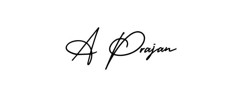 Check out images of Autograph of A Prajan name. Actor A Prajan Signature Style. AmerikaSignatureDemo-Regular is a professional sign style online. A Prajan signature style 3 images and pictures png