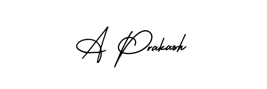 How to Draw A Prakash signature style? AmerikaSignatureDemo-Regular is a latest design signature styles for name A Prakash. A Prakash signature style 3 images and pictures png