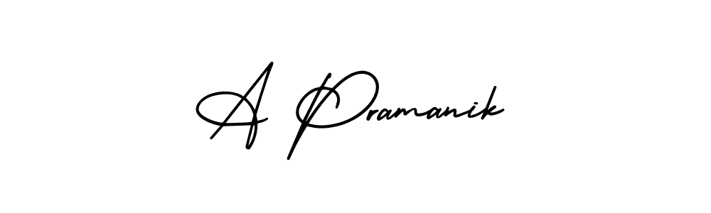 AmerikaSignatureDemo-Regular is a professional signature style that is perfect for those who want to add a touch of class to their signature. It is also a great choice for those who want to make their signature more unique. Get A Pramanik name to fancy signature for free. A Pramanik signature style 3 images and pictures png