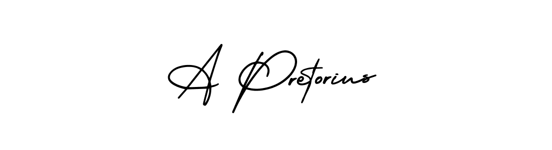 Also You can easily find your signature by using the search form. We will create A Pretorius name handwritten signature images for you free of cost using AmerikaSignatureDemo-Regular sign style. A Pretorius signature style 3 images and pictures png