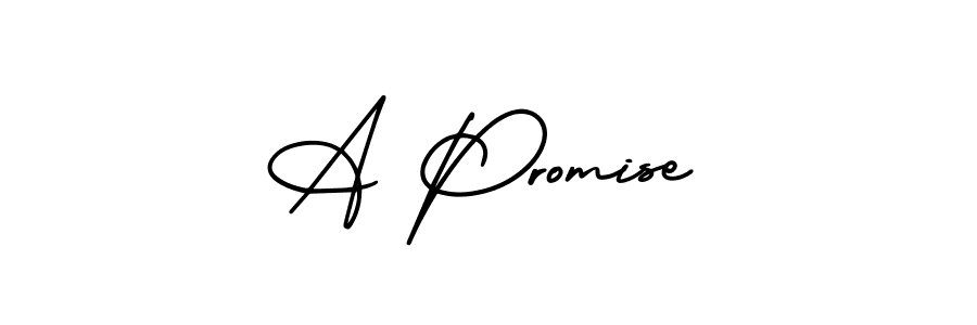 Make a beautiful signature design for name A Promise. With this signature (AmerikaSignatureDemo-Regular) style, you can create a handwritten signature for free. A Promise signature style 3 images and pictures png