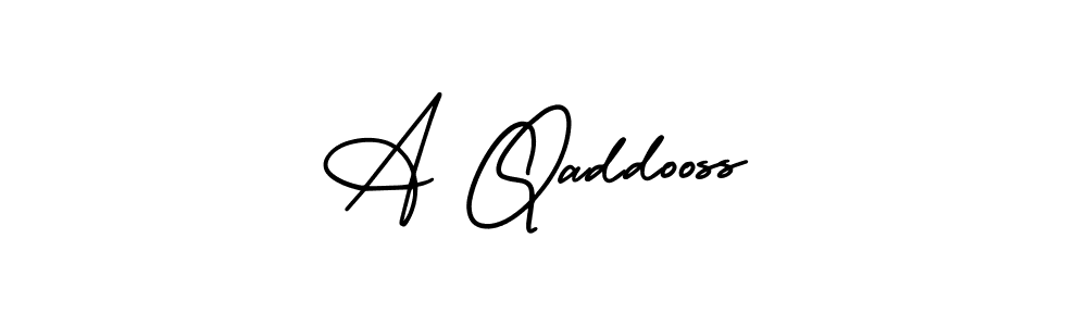 AmerikaSignatureDemo-Regular is a professional signature style that is perfect for those who want to add a touch of class to their signature. It is also a great choice for those who want to make their signature more unique. Get A Qaddooss name to fancy signature for free. A Qaddooss signature style 3 images and pictures png