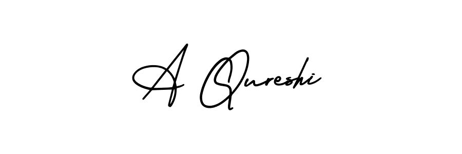 Use a signature maker to create a handwritten signature online. With this signature software, you can design (AmerikaSignatureDemo-Regular) your own signature for name A Qureshi. A Qureshi signature style 3 images and pictures png