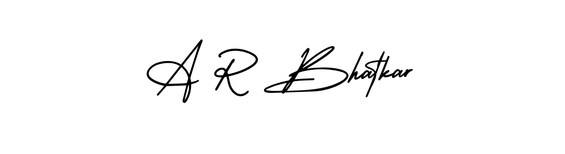 Make a beautiful signature design for name A R Bhatkar. Use this online signature maker to create a handwritten signature for free. A R Bhatkar signature style 3 images and pictures png