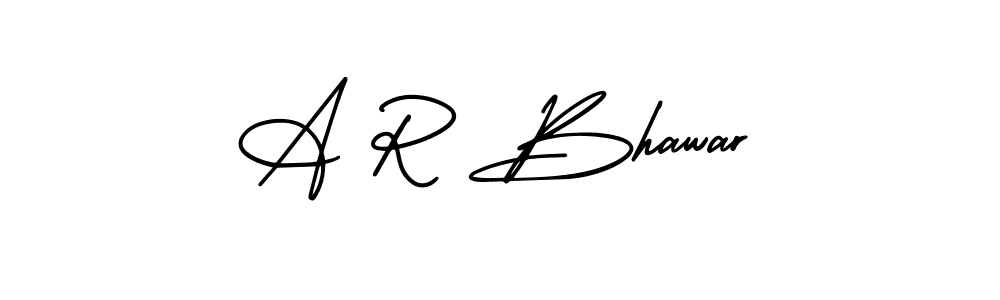 How to Draw A R Bhawar signature style? AmerikaSignatureDemo-Regular is a latest design signature styles for name A R Bhawar. A R Bhawar signature style 3 images and pictures png