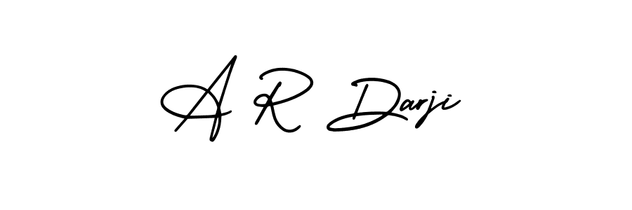 Use a signature maker to create a handwritten signature online. With this signature software, you can design (AmerikaSignatureDemo-Regular) your own signature for name A R Darji. A R Darji signature style 3 images and pictures png