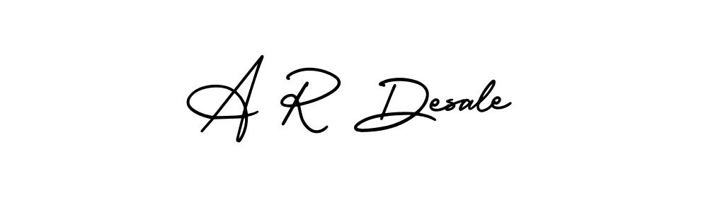 Also You can easily find your signature by using the search form. We will create A R Desale name handwritten signature images for you free of cost using AmerikaSignatureDemo-Regular sign style. A R Desale signature style 3 images and pictures png