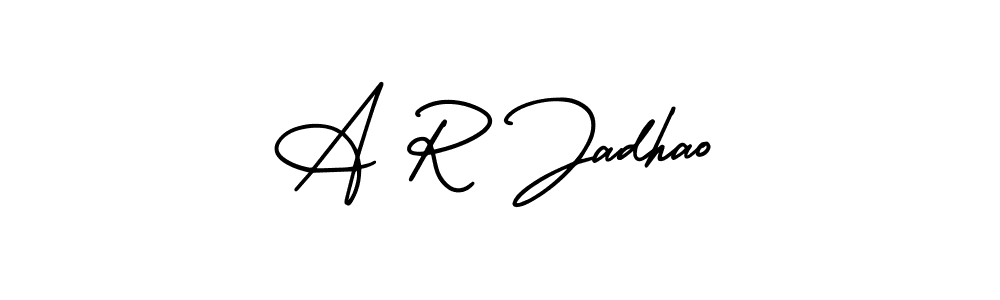 You can use this online signature creator to create a handwritten signature for the name A R Jadhao. This is the best online autograph maker. A R Jadhao signature style 3 images and pictures png