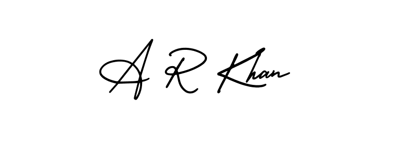 AmerikaSignatureDemo-Regular is a professional signature style that is perfect for those who want to add a touch of class to their signature. It is also a great choice for those who want to make their signature more unique. Get A R Khan name to fancy signature for free. A R Khan signature style 3 images and pictures png