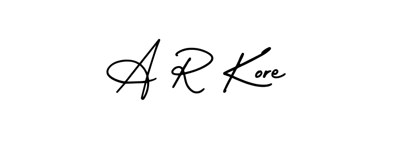 Best and Professional Signature Style for A R Kore. AmerikaSignatureDemo-Regular Best Signature Style Collection. A R Kore signature style 3 images and pictures png