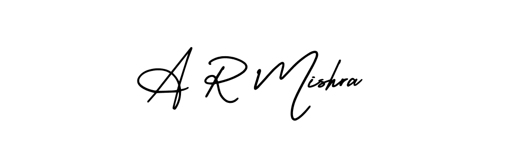 Also You can easily find your signature by using the search form. We will create A R Mishra name handwritten signature images for you free of cost using AmerikaSignatureDemo-Regular sign style. A R Mishra signature style 3 images and pictures png