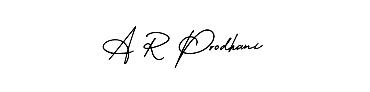 Make a beautiful signature design for name A R Prodhani. With this signature (AmerikaSignatureDemo-Regular) style, you can create a handwritten signature for free. A R Prodhani signature style 3 images and pictures png